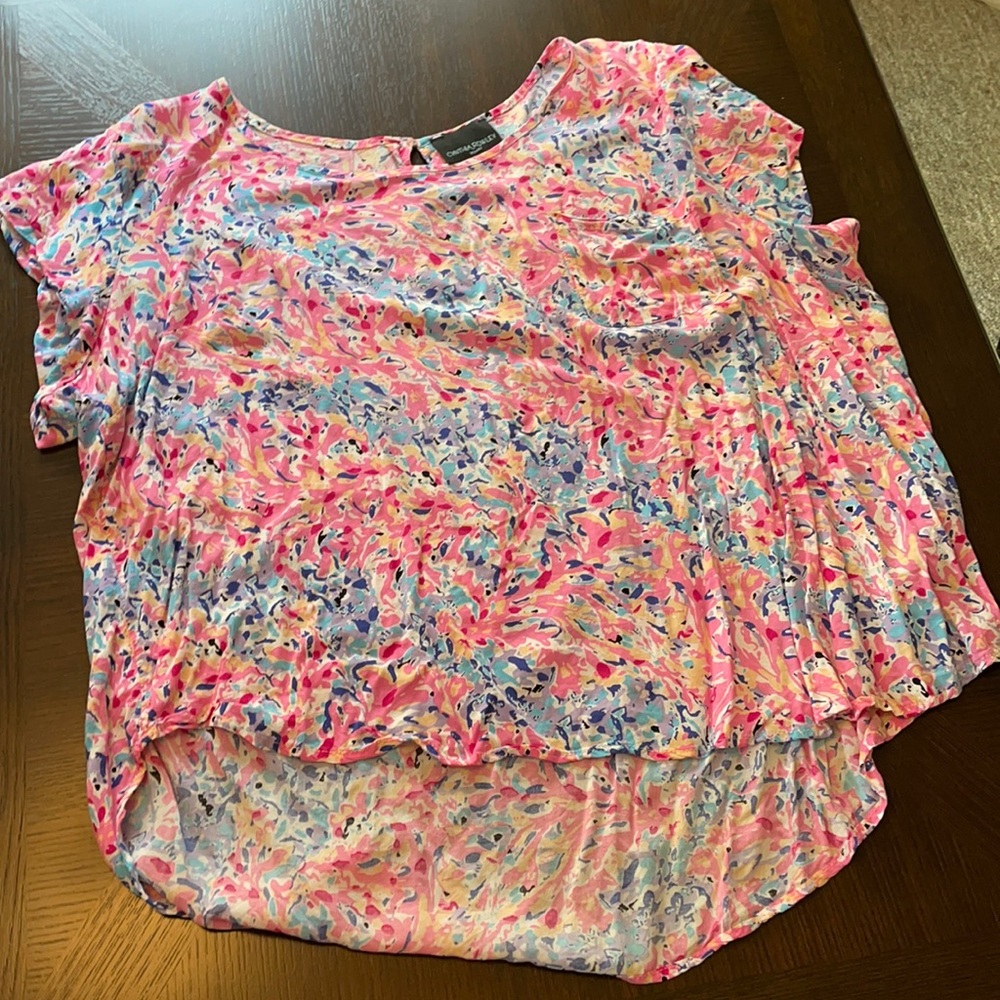 Flowy short sleeve shirt/ blouse